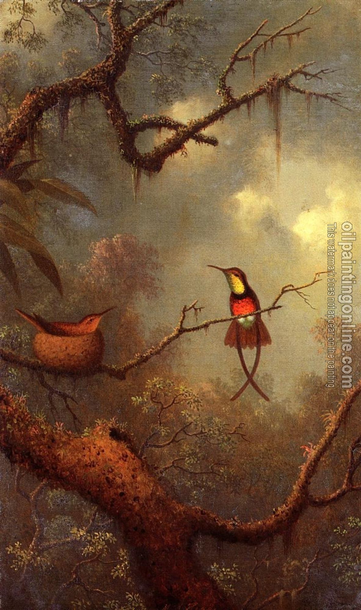 Heade, Martin Johnson - Hummingbirds